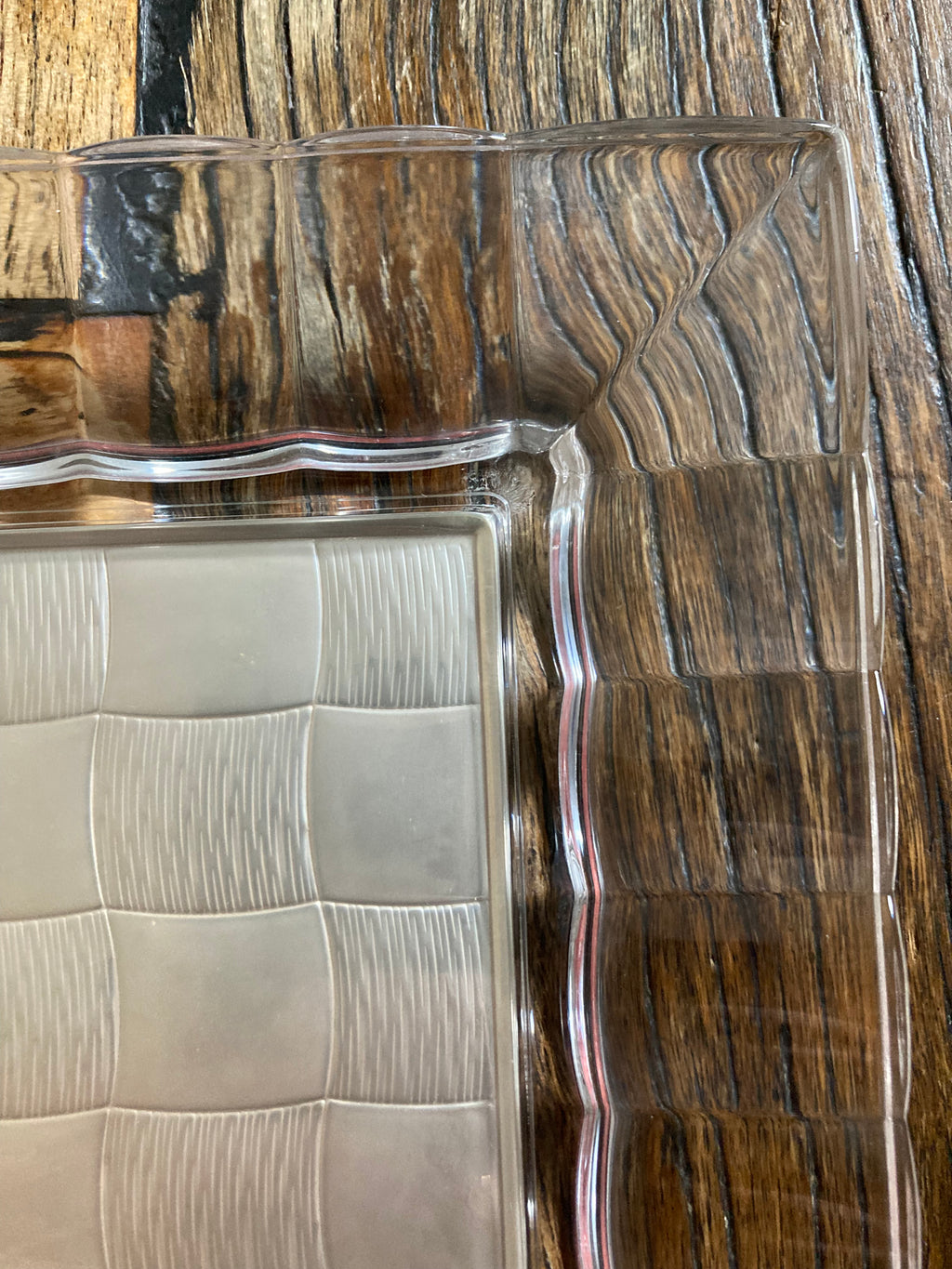 Murano Glass Vide-Poche with 925 Silver Overlay Panel, Italy, c.1970s–80s