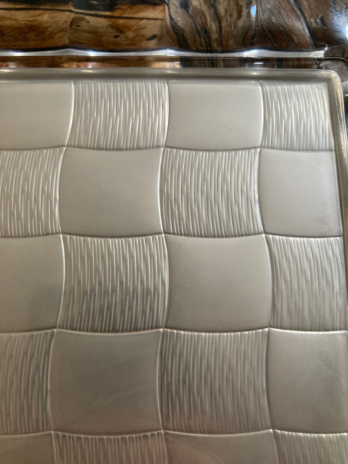 Murano Glass Vide-Poche with 925 Silver Overlay Panel, Italy, c.1970s–80s