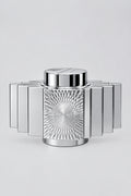 Sarome 'Tabic'  Table Lighter, Finned Aluminium and Chrome, Japan, c.1970s