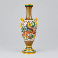 Maioliche Deruta Amphora Vase, Winged Griffin with Gilt Neck and Foot, Italy, c.1950s–1960s