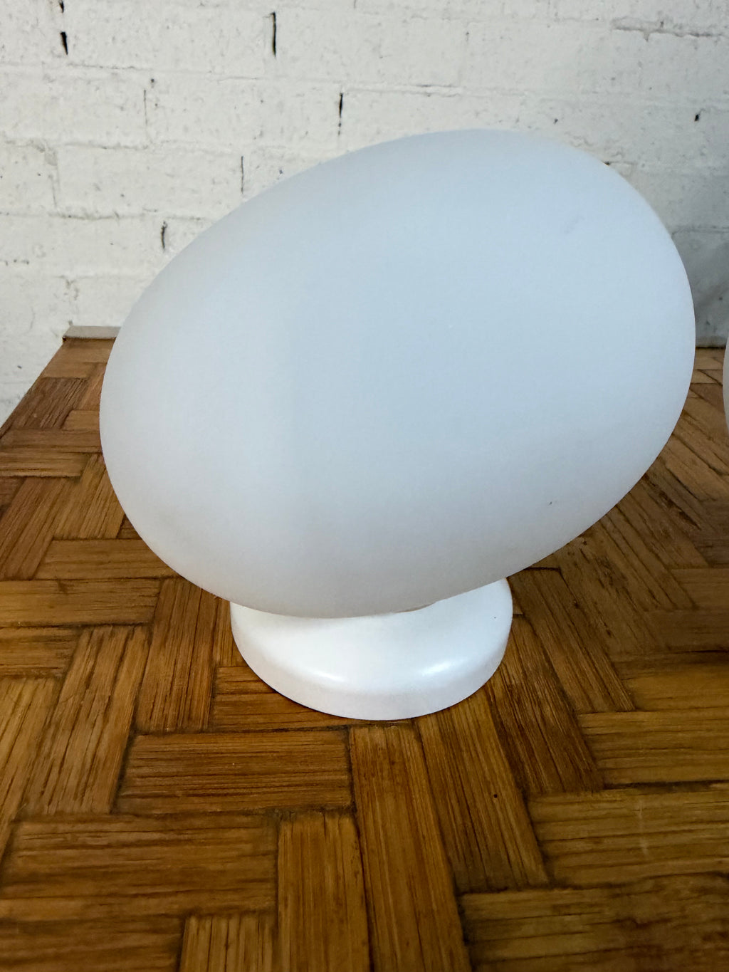 Pair of Foscarini “Gregg Piccola” Wall or Ceiling Lights, White Blown Glass, Designed by Ludovica and Roberto Palomba, Italy