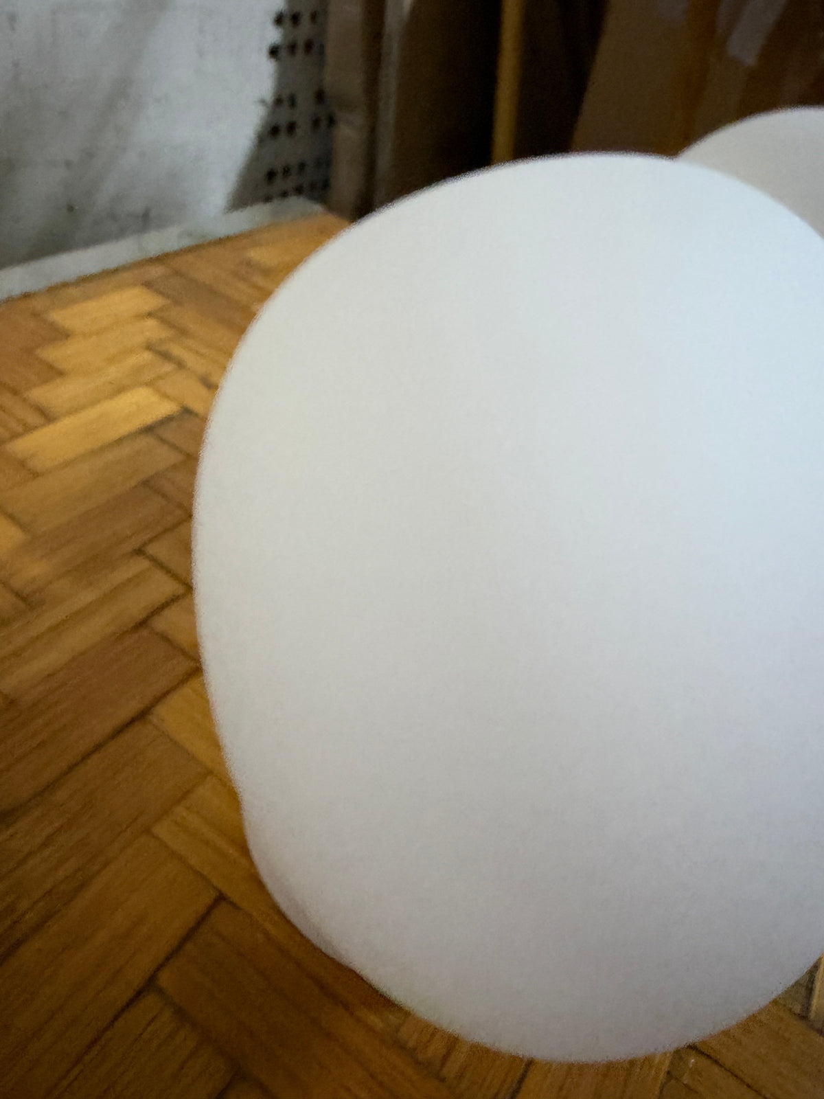 Pair of Foscarini “Gregg Piccola” Wall or Ceiling Lights, White Blown Glass, Designed by Ludovica and Roberto Palomba, Italy
