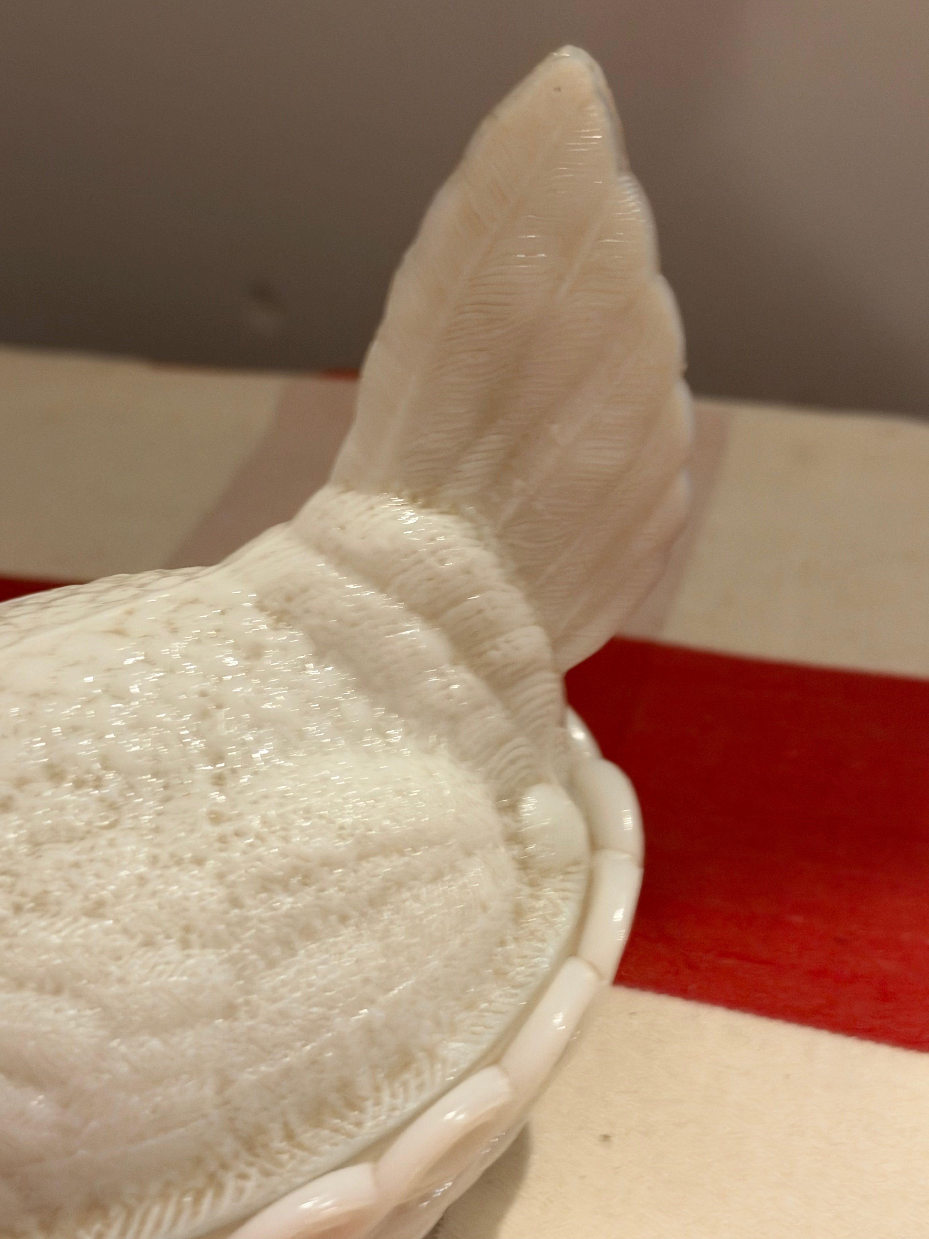Milk Glass Hen on Nest Covered Dish, Sourced in Italy, c.1950s–1960s