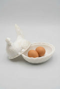 Milk Glass Hen on Nest Covered Dish, Sourced in Italy, c.1950s–1960s
