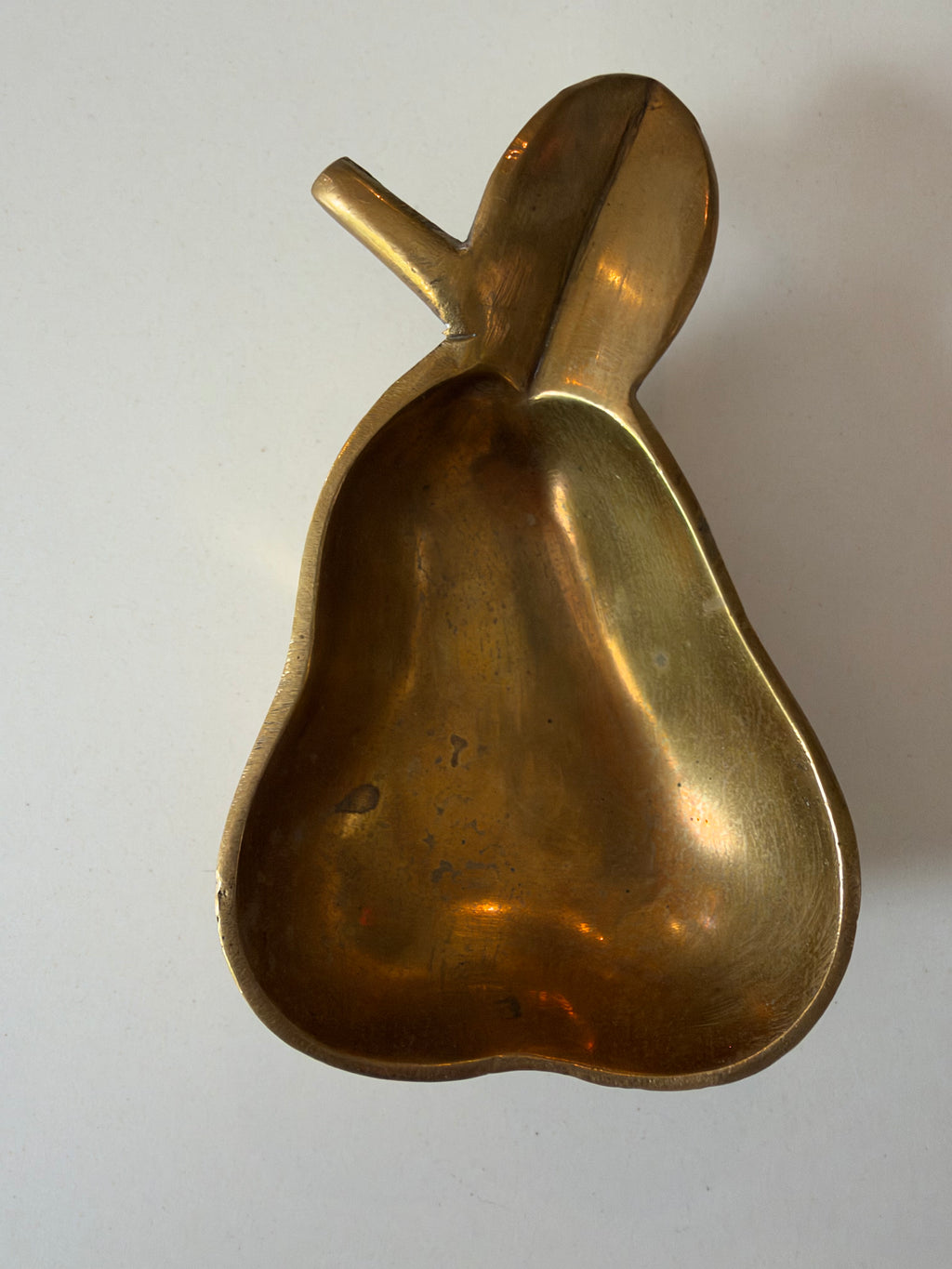 Brass Pear Dish, Sourced in Italy, c.1970s