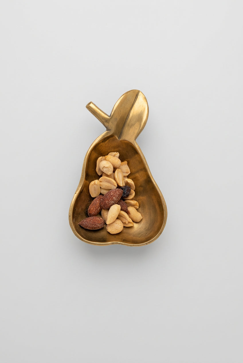 Brass Pear Dish, Sourced in Italy, c.1970s
