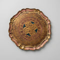 Florentine-Style Gilt Tray, Scalloped Edge, Sourced in Italy, c.1960s