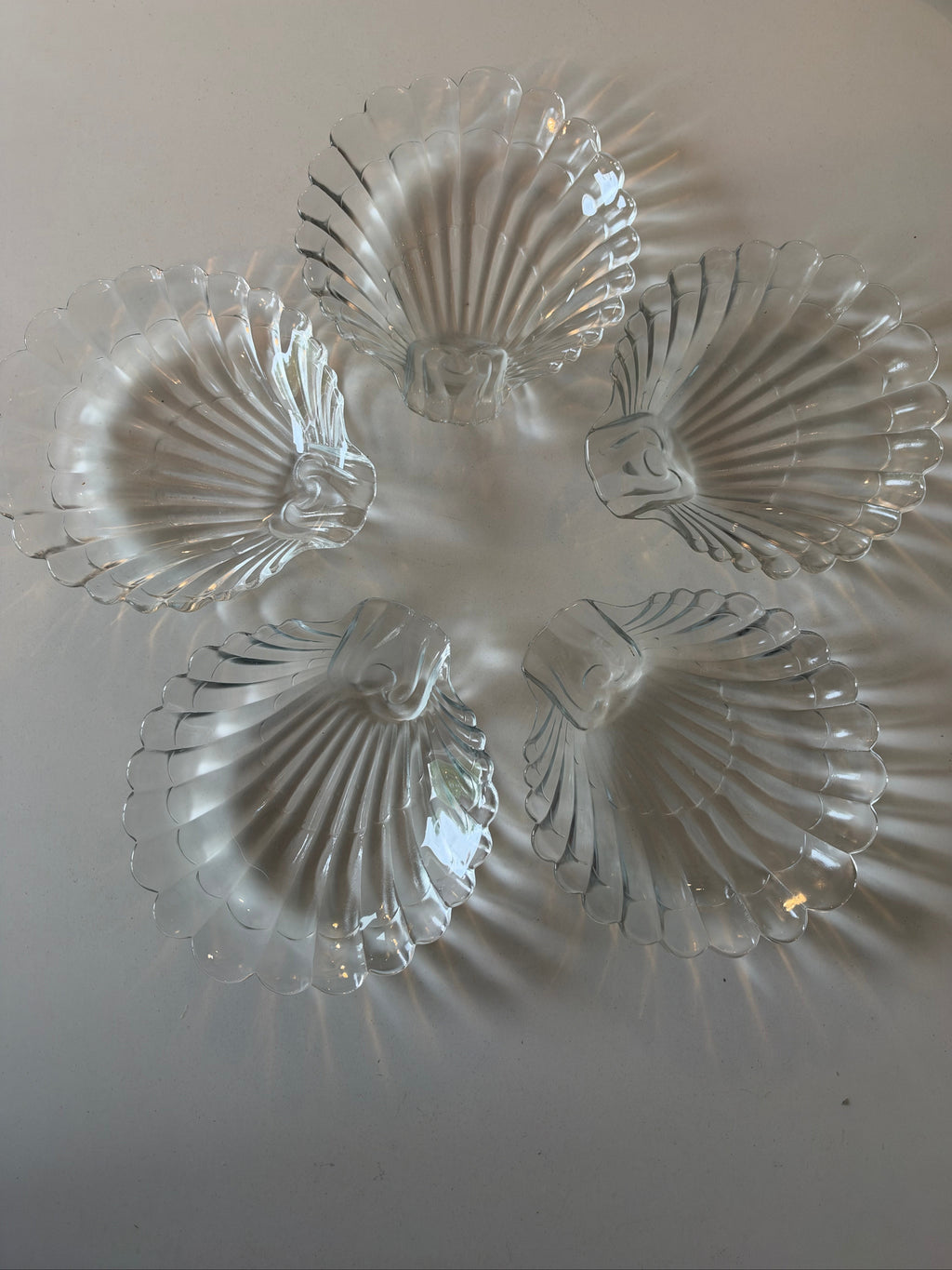 Glass Shell Dish, Sourced in Italy, c.1960s–1970s