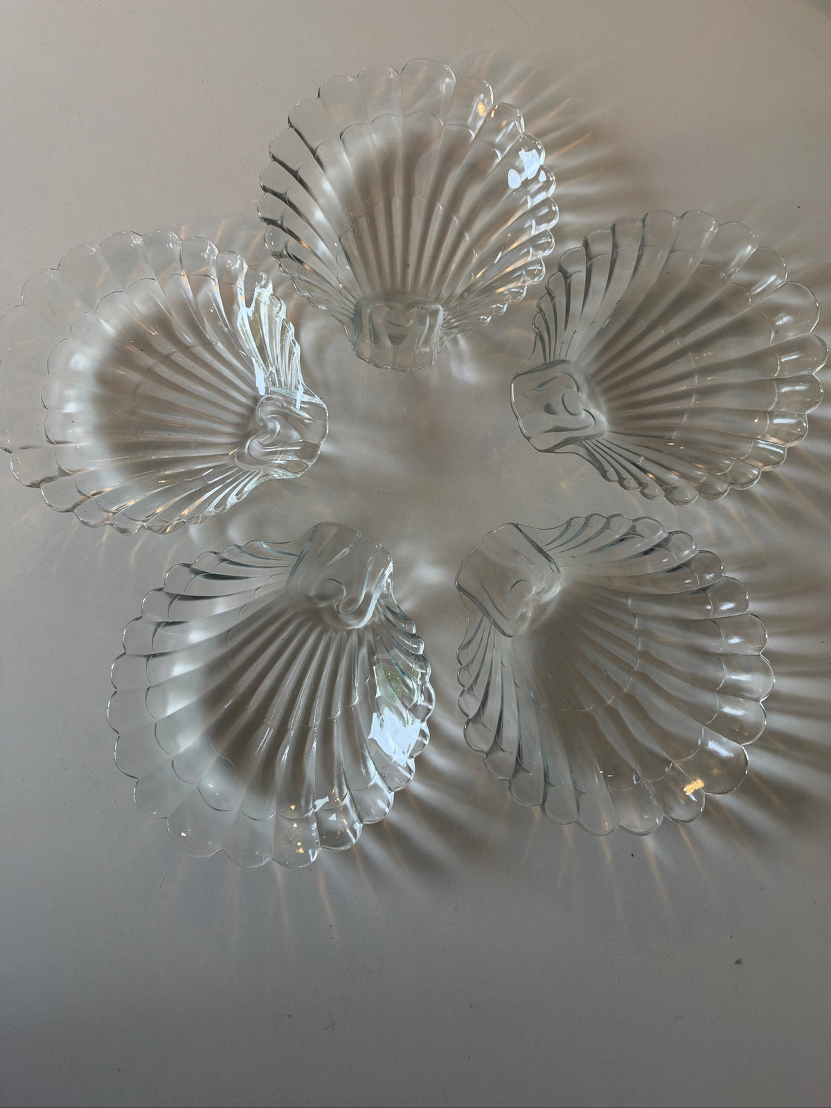 Glass Shell Dish, Sourced in Italy, c.1960s–1970s