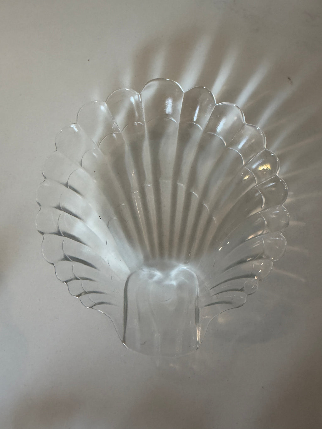 Glass Shell Dish, Sourced in Italy, c.1960s–1970s