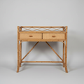 Italian 1970s Bamboo and Rattan Entrance Console/Dressing Table attributed to Bonacina.