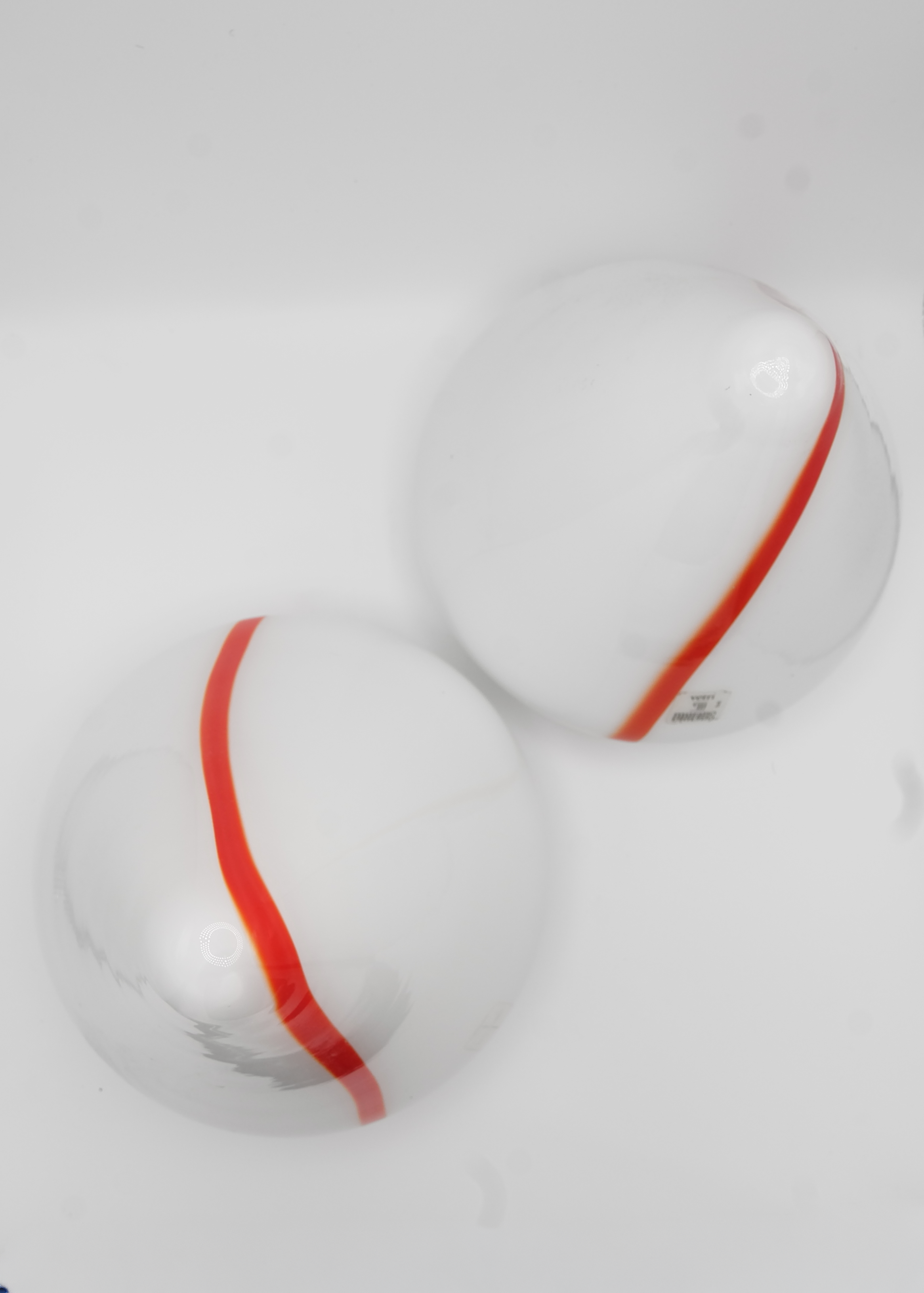 Pair Renato Toso Mico 41 Lamps, Leucos Murano Glass