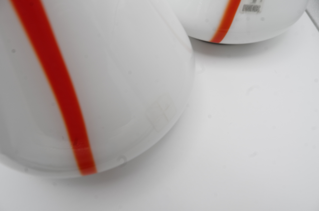 Pair Renato Toso Mico 41 Lamps, Leucos Murano Glass