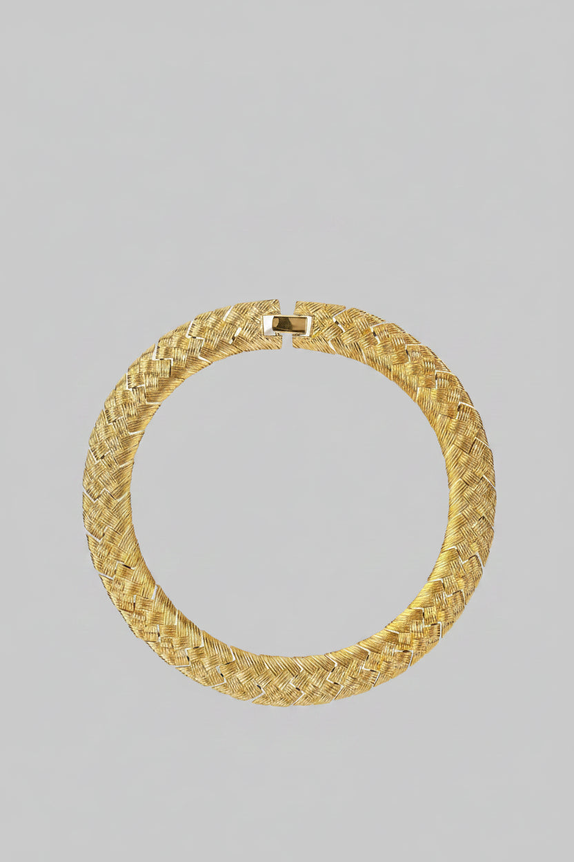 1980s Napier Basketweave Necklace