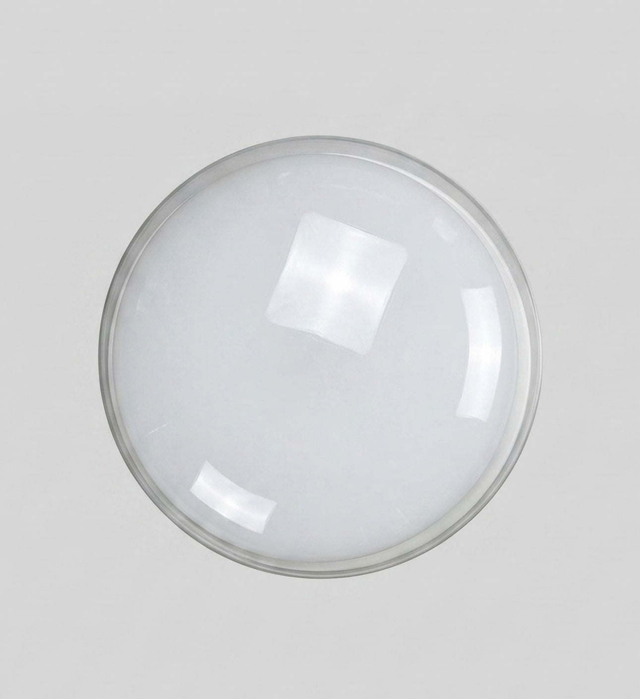 1970s Hand-Blown Murano Glass Flush Mount Ceiling Light by Leucos, Italy