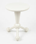 1980s Italian Hand-Painted Atomic Stool, Postmodern Geometric Design